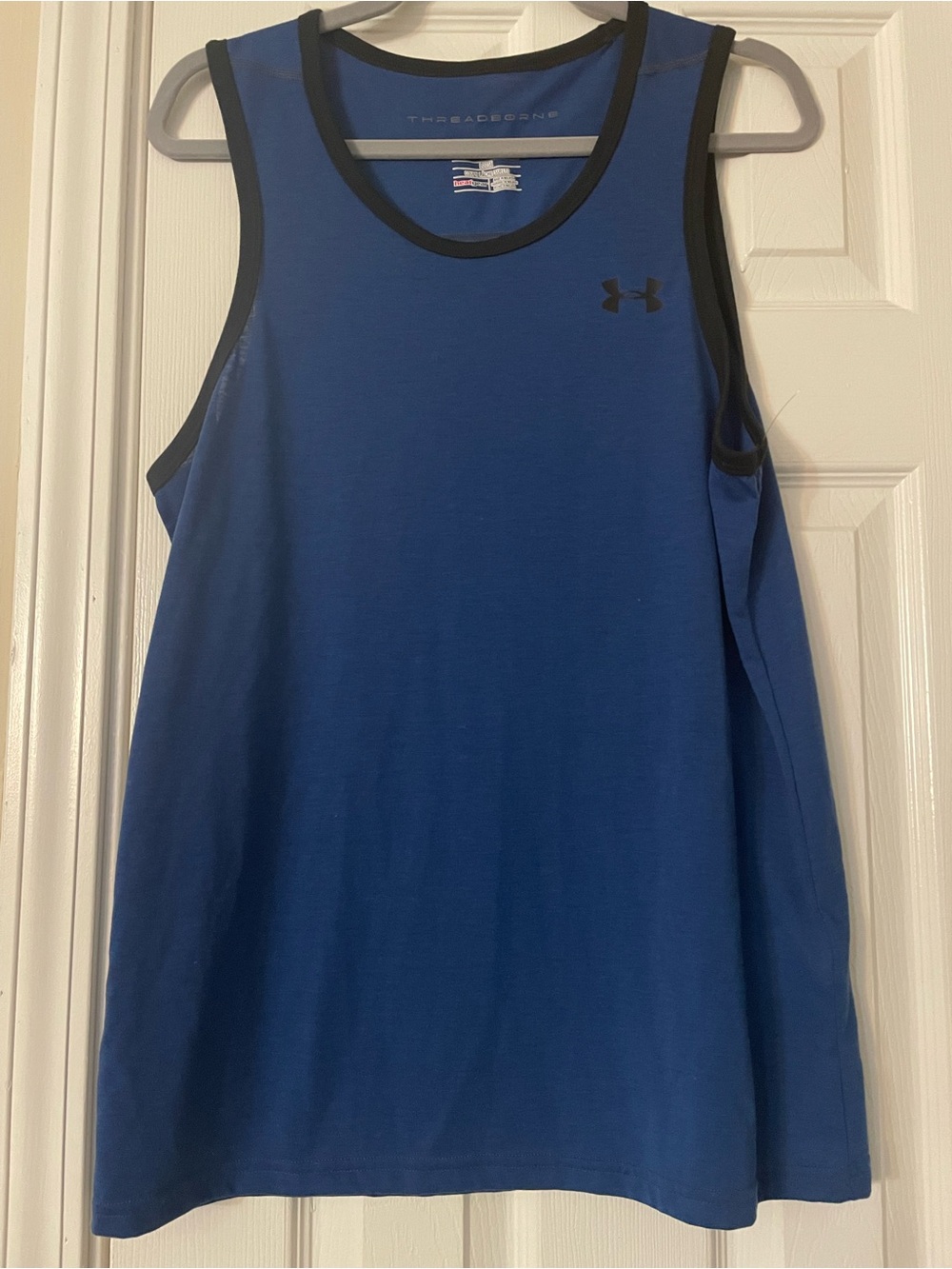 Under Armour Navy Blue Performance Tank with Black Trim